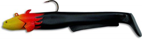 75g 18cm Baby Cat Shad flamed black 2pcs