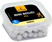 Mini Boilie, pre-drilled white/nature Garlic 8mm 60g