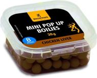 Mini Pop-up Boilie, pre-drilled brown Chicken Liver 8mm 30g