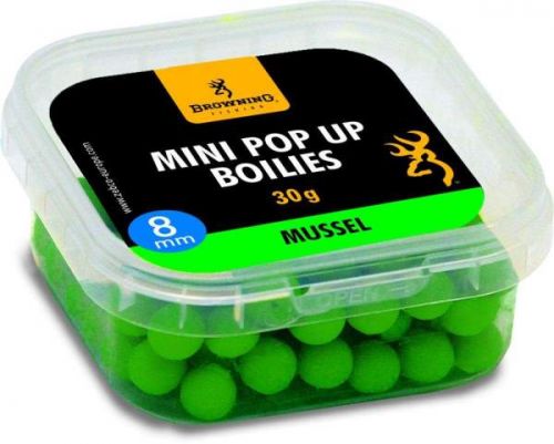 Mini Pop-up Boilie, pre-drilled green Mussel 8mm 30g