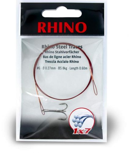 #6 Rhino Steel Trace 1x7 8kg 0,27mm 1 pieces 0,6m