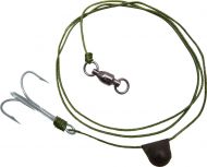 Black Cat Treble Bait Fish Rig 100kg 80cm #4/0 