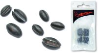 Lead shot in different sizes, oval 22pcs