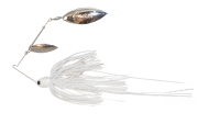 Atlas Spinnerbait 3/8oz White Sliver - Holo Nickel
