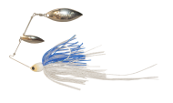 Atlas Spinnerbait 3/8oz Clear / Blue Glimmer - Holo Nickel