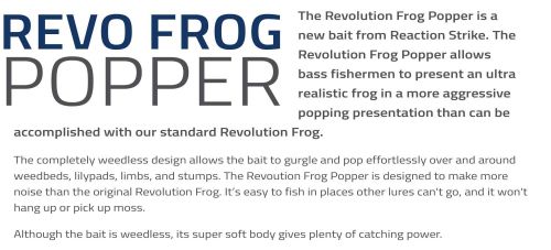 REACTION STRIKE REVOLUTION FROG POPPER 65mm